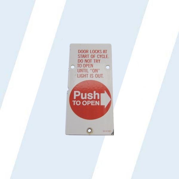 Milnor #03 01441 - COVER=PUSH+INSTRUCTIONS=ILOC