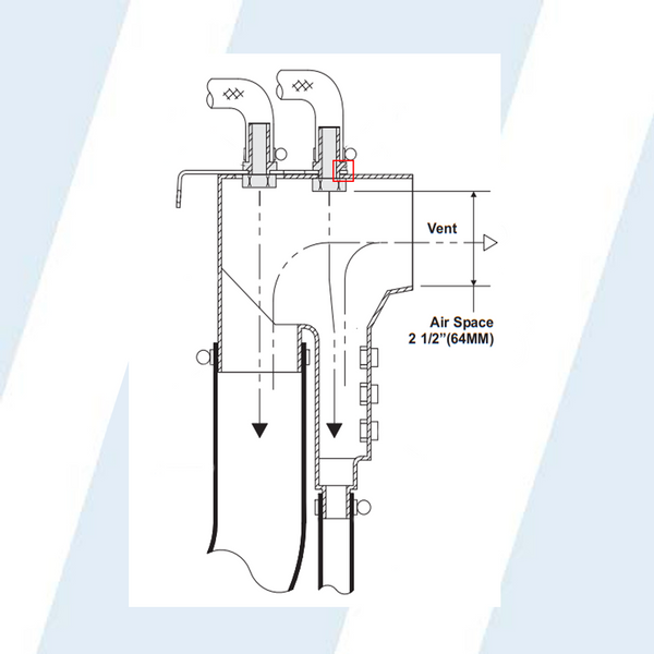 Milnor #51E513HS - "1/2""STRAIGHT HOSE BARB W/NUT"