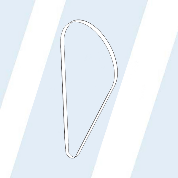 Milnor #98CMCR0909 - SINGLE DRIVE BELT SPZ1362LW