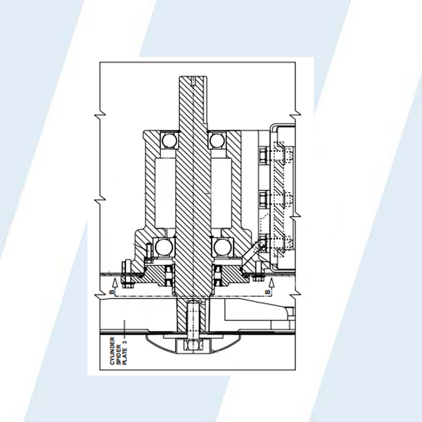 Milnor #ACA2818CYR - REPAIRED CYLINDER ASSY 2818