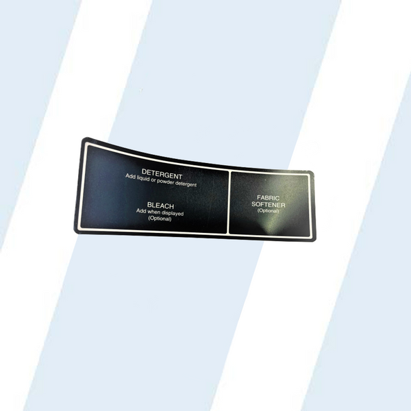 Dexter Replacement Part #8502-756-001 Dispenser Label