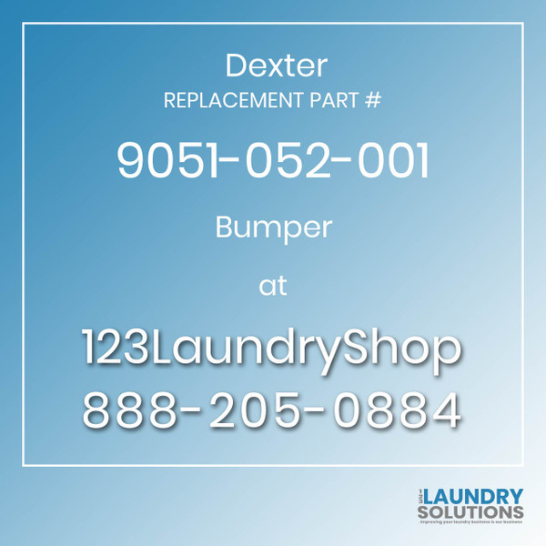 Dexter,Dexter Parts,Dexter Replacement,Dexter Replacement Number 9051-052-001,Bumper,Dexter Replacement Part # 9051-052-001 Bumper