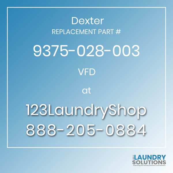Dexter Replacement Part # 9375-028-003 VFD