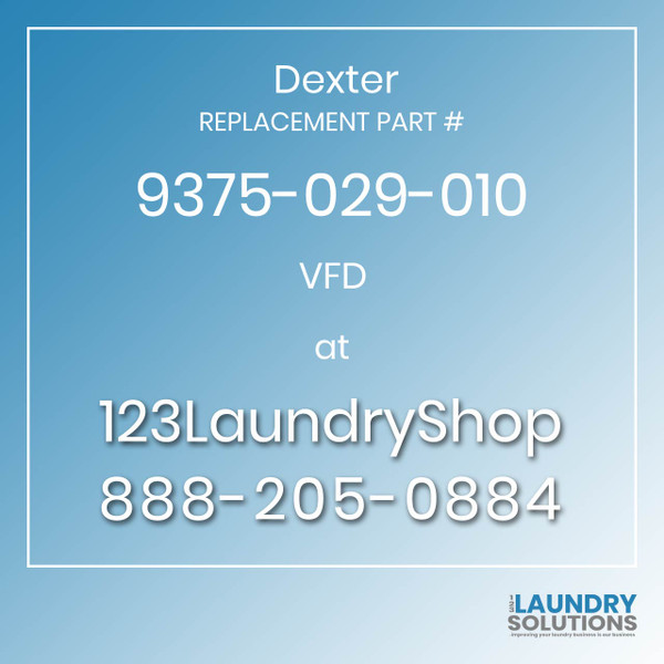 Dexter Replacement Part #9375-029-010 Inverter Drive
