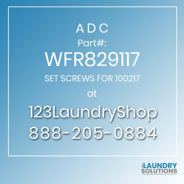 ADC-WFR829117-SET SCREWS FOR 100217