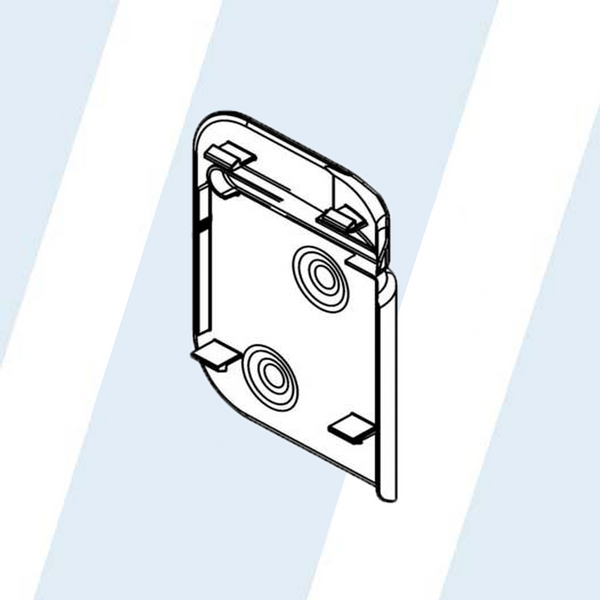 WHIRLPOOL #W10661174 - HINGE-COVER3,DRY,ANTHRACITE