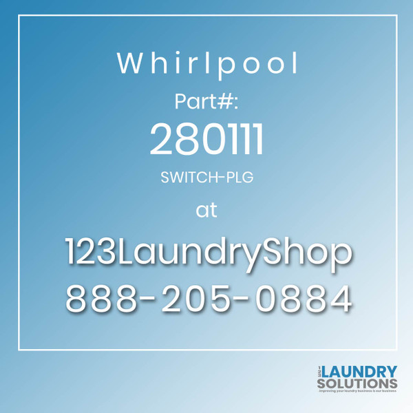 WHIRLPOOL #280111 - SWITCH-PLG