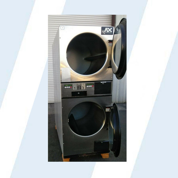 ADC (American Dryer Corp) ADG236D Stack Dryer Coin Op 30LB 120V, S/N: 495182 ET
