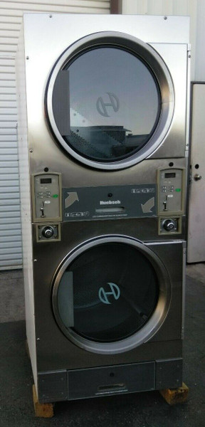 Huebsch HTT30NBCB2G2N02 Stack Dryer Coin Op 30LB, 120VAC 60Hz 1PH, S/N: 1204014335