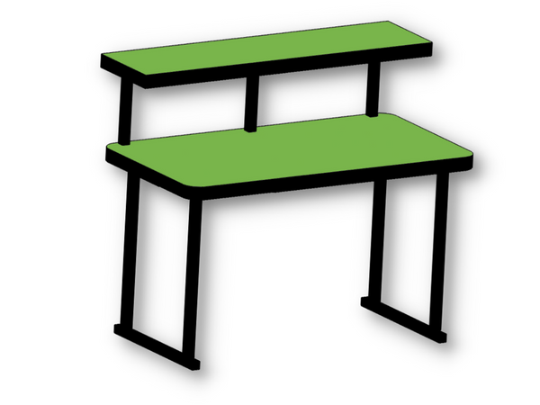 Fiberglass Laminate Table TFPR 3048 with TFL 4' Upper Shelf