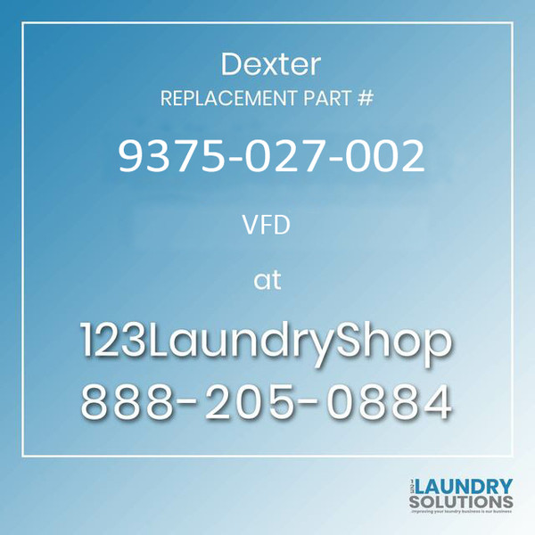 Dexter Replacement Part #9375-027-002, VFD