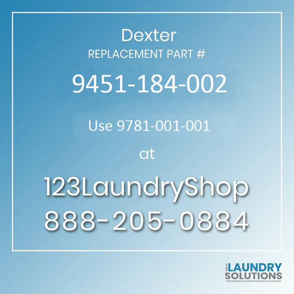 Dexter Replacement Part # 9451-041-000 Pin