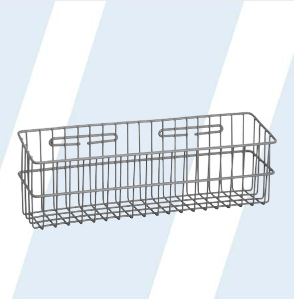 This medical storage basket provides a convenient location to store items that need to be readily accessible. Built with heavy-duty wire, this basket will add additional protection for basket contents.

Constructed from sturdy wire with a durable gray vinyl dipped coating
Basket can be mounted on the wall with the included hardware and wall anchors
Additional size baskets are available

Dimensions: 19"L x 5"W x 6"H
Product Weight: 3 lbs