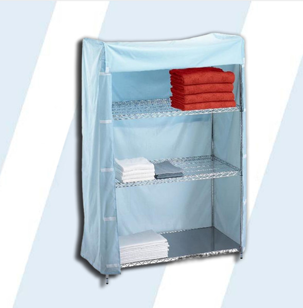 This nylon, flame retardant cover provides maximum protection for your fresh linen.

Covers are constructed from rugged 200 denier urethane coated nylon
Flame retardant and washable
Closes with Velcro on both sides
Shelving Unit not included

Dimensions: 36" L x18" W x72" H
Product Weight: 3 lbs

NYLON COLORS
navy, blue, bright yellow, gray green, white, light blue, light yellow, light mauve