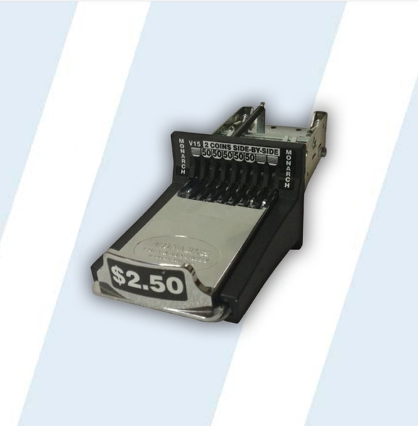 Monarch Vertical 15 Coin Chutes (2.75) Model: V15L01(2.75) Chrome