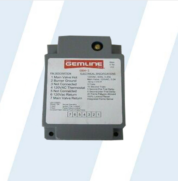 Gemline GEM-1 120V Ignition Control Repair