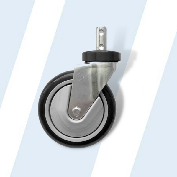 5" Mega-Caster, Gray - Clean Wheel System™, 4 Pack