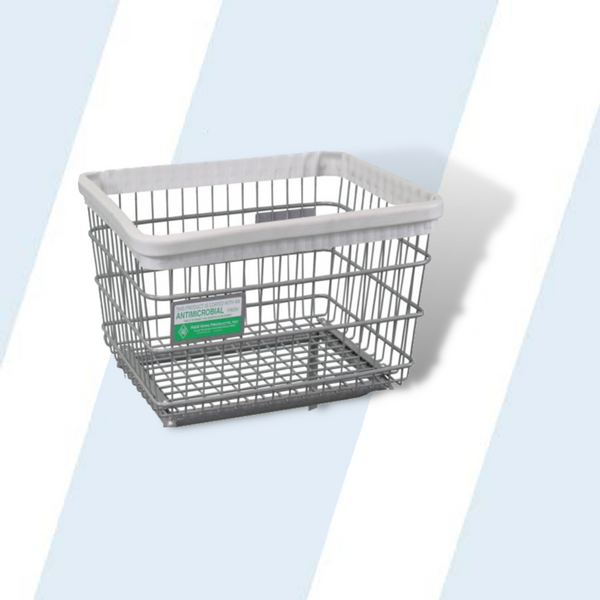Antimicrobial Standard Wire Basket with Bumper