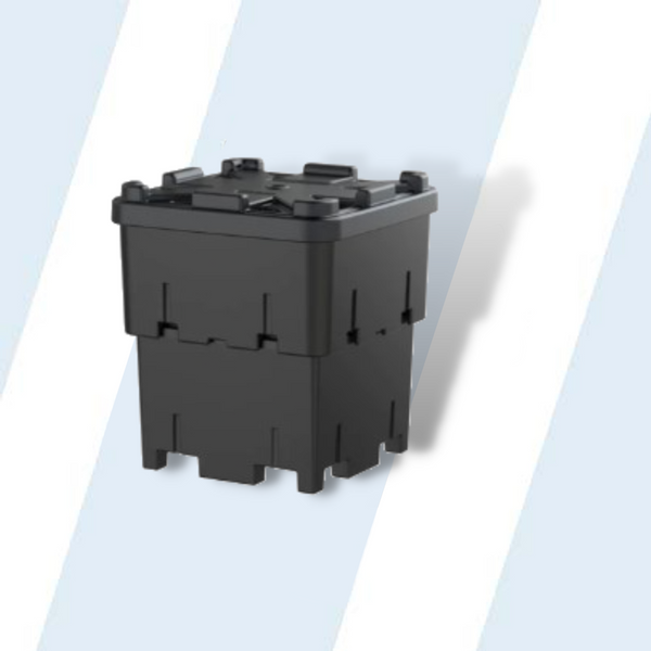 Stackable Bulk Container, Black RBWIRE