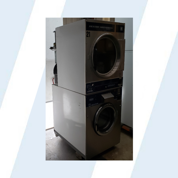 Dexter 25lbs Commercial Stack Dryer/Washer MODEL: WSVD25KCS-12 S/N: 20403000468997 REFURBISHED