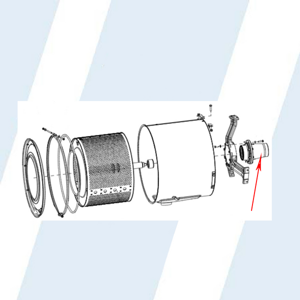 WHIRLPOOL #W10725713 - TRUNNION COMPLETE