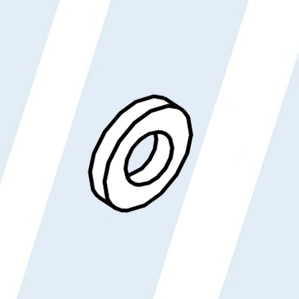 WHIRLPOOL #W10189075 - 4.3ID 9.0OD 2.0THK FLW-BRASS