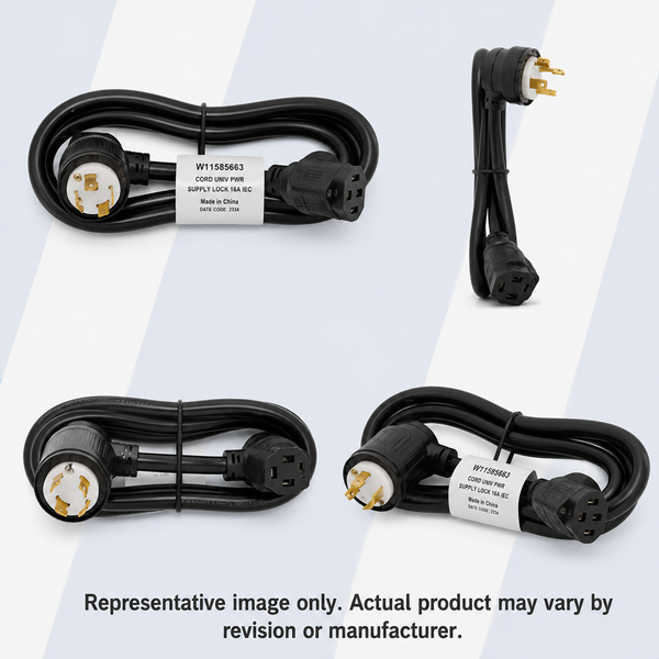 WHIRLPOOL #W11585663 - CORD UNIV PWR SUPPLY LOCK 16A IEC