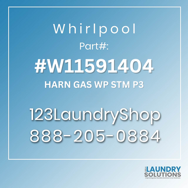 WHIRLPOOL #W11591404 - HARN GAS WP STM P3