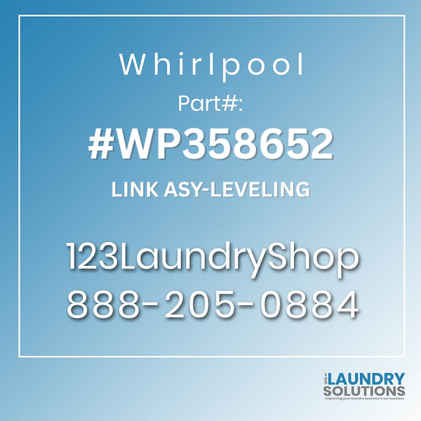 WHIRLPOOL #WP358652 - LINK ASY-LEVELING