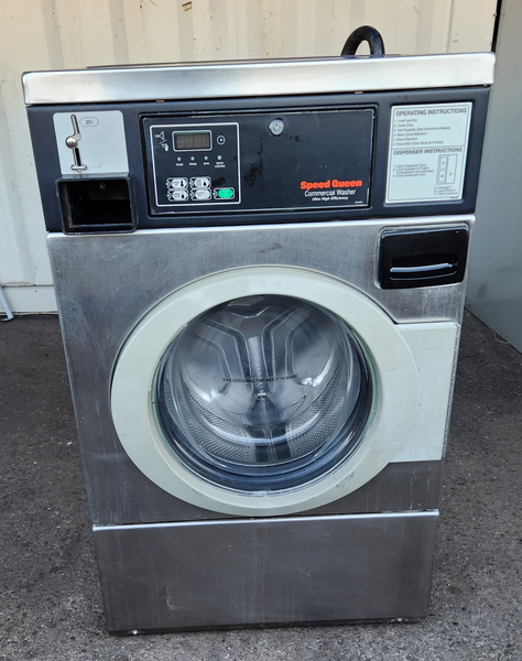 Refurbished Speed Queen Coin Operated Front Load Washer Model SFNLCFSG111TN01 – Serial 111209115 | 123LaundryShop
