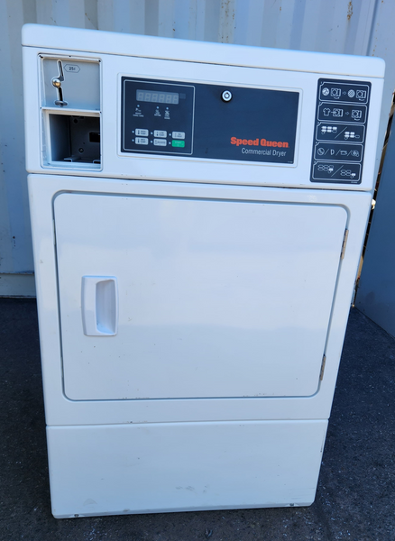 Refurbished Speed Queen Coin Operated Laundry  Front Load Gas Dryer Model SDGNCAGS113TW01 - Serial 2204022984 | 123 Laundry Solutions