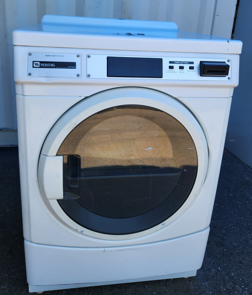 Refurbished Maytag On-Premise Laundry  Front Load Gas Dryer Model MDG25PRAWW1 - Serial M24801157 | 123 Laundry Solution