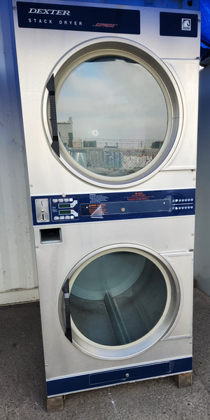 Refurbished Dexter 50LB Coin Operated Stack Dryer Model DDAD50KCS-65 - Serial 2090700210908 | 123 Laundry Solution