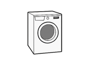 Front load commercial washer