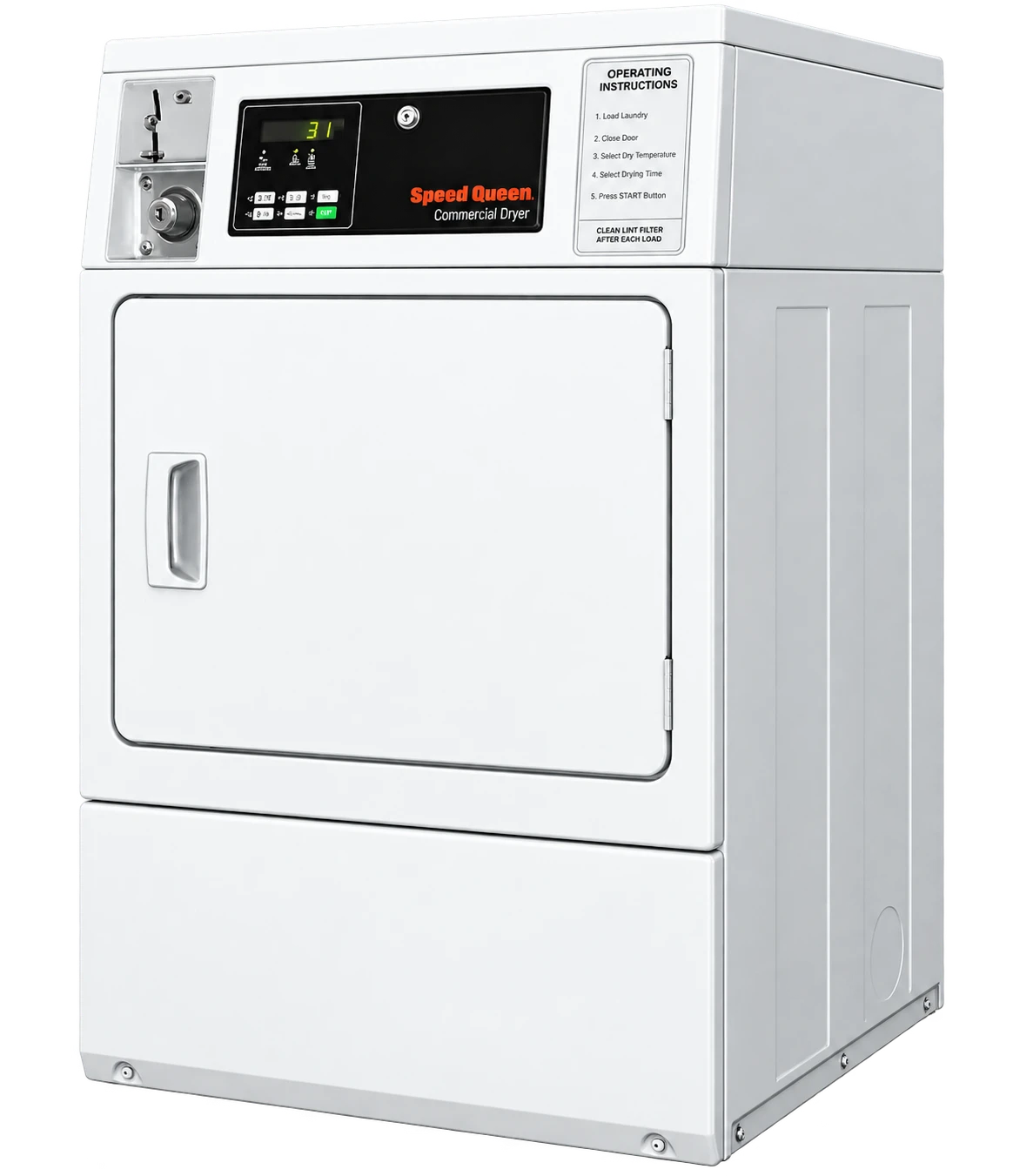 Speed Queen SDGNYAGS113TW01 commercial gas dryer product photograph