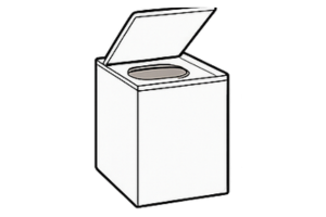 Top load commercial washer