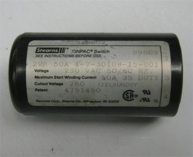 Dexter Front Load Washer Sinpac Motor Start Switch 230V 50A 9539-478-002