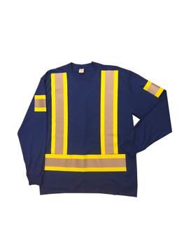 Royal Hi Vis Long Sleeve T-Shirt Front