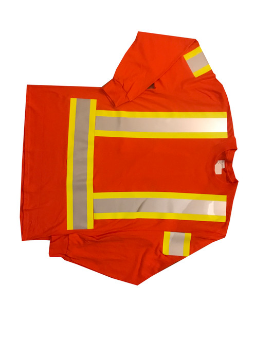 Orange Hi Vis Long Sleeve T-Shirt Front