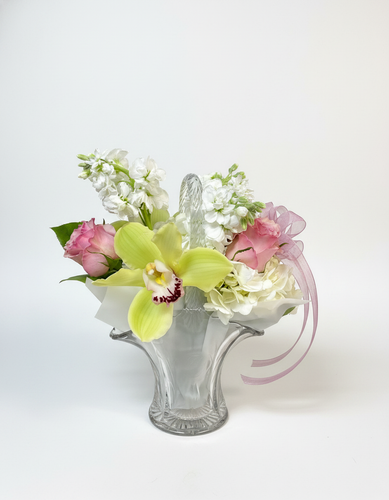 Duncan & Miller Glass Basket ~ Mom's Favorite