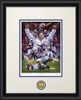 "All In One Spirit" - Collegiate Classic print.  Black frame • White/Navy matting. "All In One Spirit" - Collegiate Classic print.  Black frame • White/Navy matting.