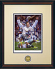 "All In One Spirit" - Collegiate Classic print.  Walnut frame • Oyster/Navy matting. "All In One Spirit" - Collegiate Classic print.  Walnut frame • Oyster/Navy matting.