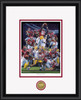 "Restoring the Order" - Collegiate Classic print.  Mahogany frame • White/Crimson matting. "Restoring the Order" - Collegiate Classic print.  Mahogany frame • White/Crimson matting.