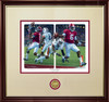 "The Game Changers" - Collegiate Classic print.  Mahogany/Gold Lip frame • Oyster/Crimson matting.