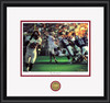 "The Gamebreaker" - Collegiate Classic print.  Black frame • White/Crimson matting. "The Gamebreaker" - Collegiate Classic print.  Black frame • White/Crimson matting.