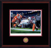 "Finish!" - Collegiate Classic print.  Mahogany frame • Black/Crimson matting. "Finish!" - Collegiate Classic print.  Mahogany frame • Black/Crimson matting.