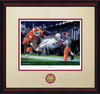 "Finish!" - Collegiate Classic print.  Mahogany frame • Oyster/Crimson matting. "Finish!" - Collegiate Classic print.  Mahogany frame • Oyster/Crimson matting.