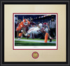 "Finish!" - Collegiate Classic print.  Black frame • Oyster/Crimson matting. "Finish!" - Collegiate Classic print.  Black frame • Oyster/Crimson matting.