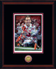 "Sweet Sixteen" - Collegiate Classic print.  Mahogany frame • Black/Crimson matting.