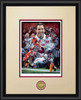 "Sweet Sixteen" - Collegiate Classic print.  Black frame • Oyster/Crimson matting.